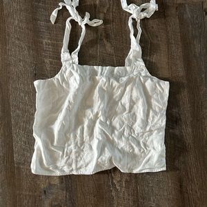 Corset style tank, coquette/clean girl vibes